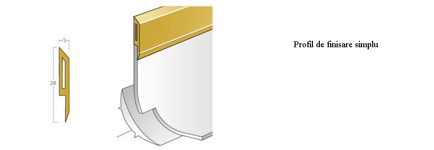 Profil de finisare - simplu Gerflor